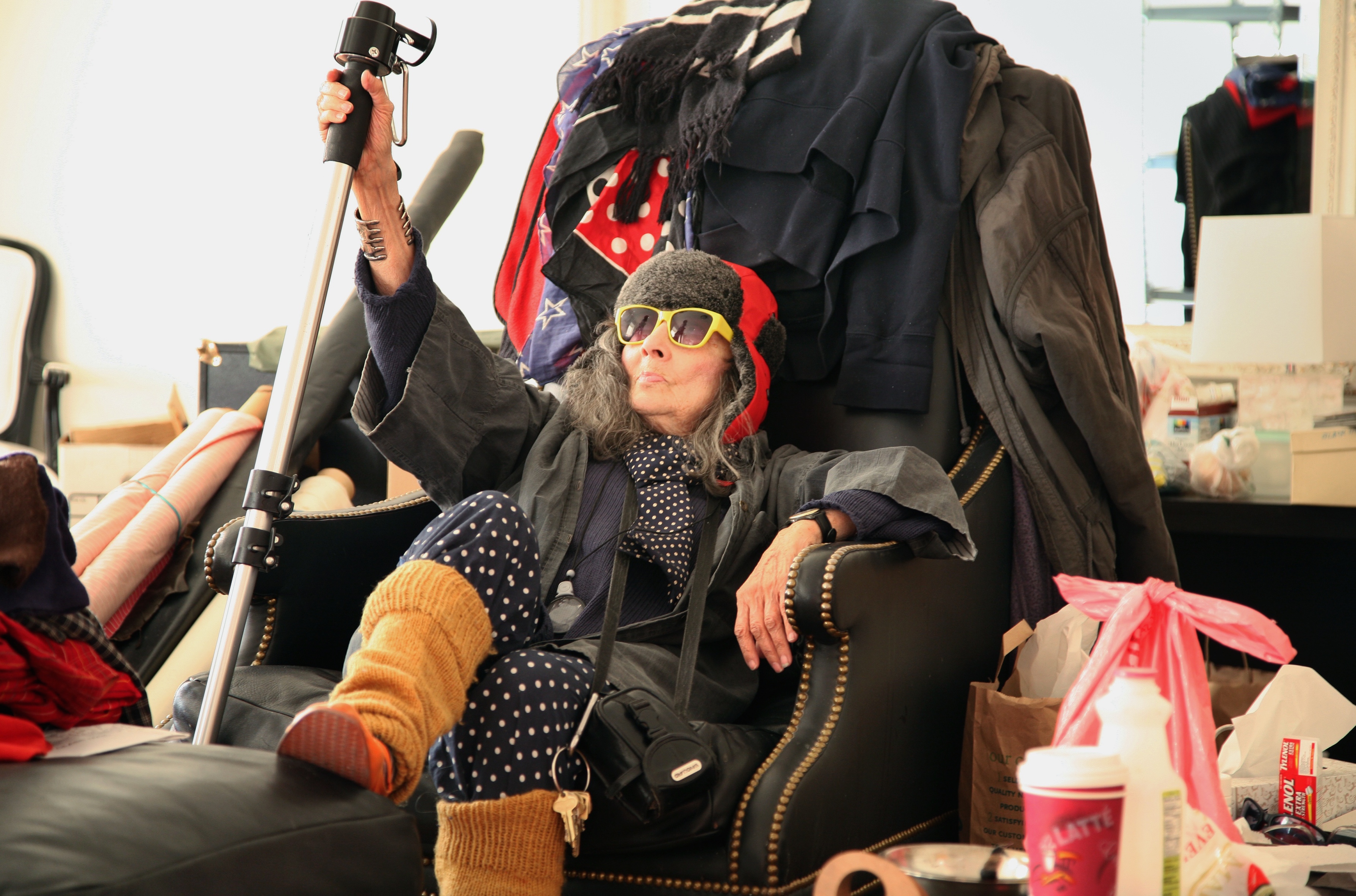 Girl with Black Balloons